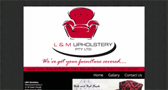 Desktop Screenshot of lmupholstery.com.au
